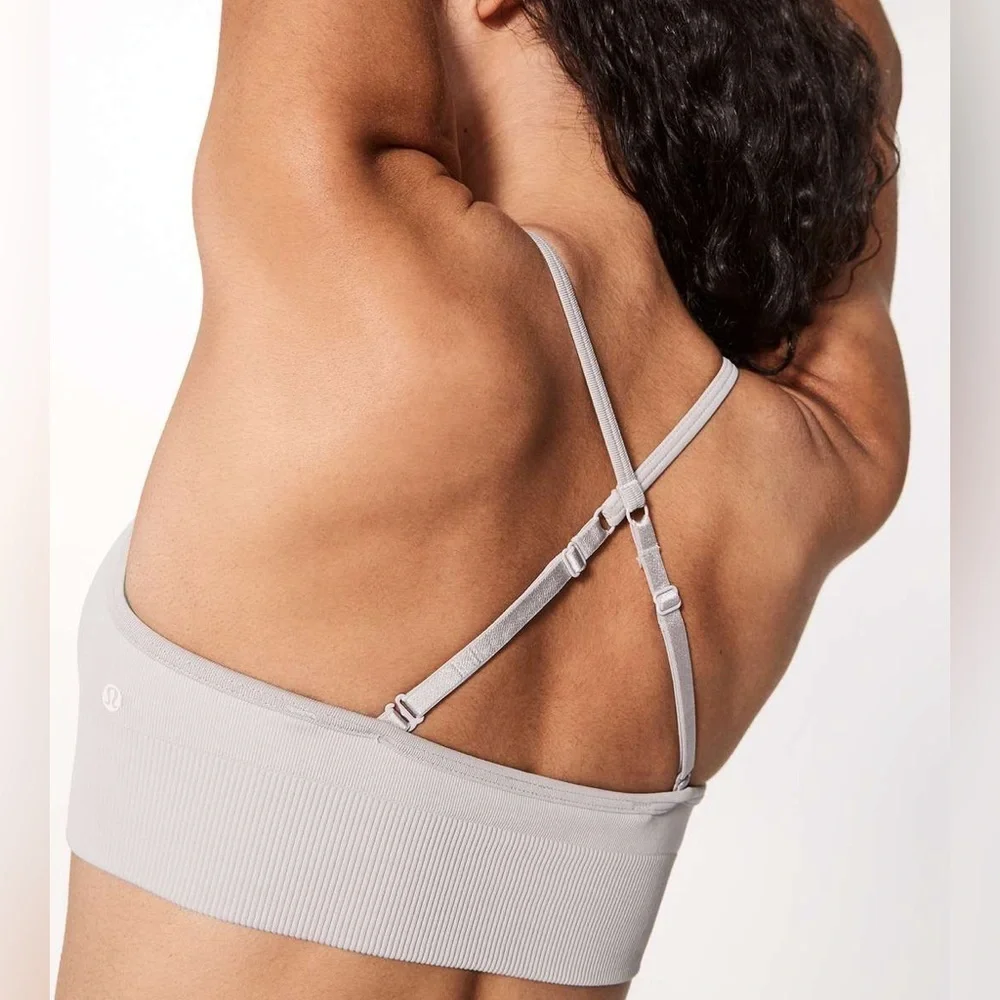 Lululemon Gray Awakening Bra Taryn Toomey Size 2 - Picture 2 of 8